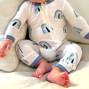 Kyte Baby Slate Rainbow Romper